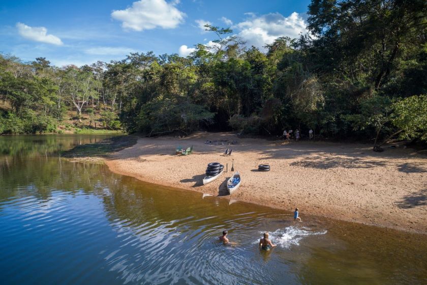 Beach on the Macal River