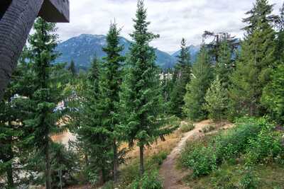 View from the deck: Rainbow Mountain (Whistler West)