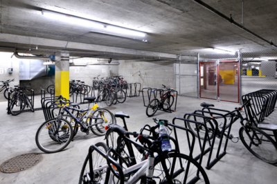 Aspens lodge: bike lockers (Parking level 1 & 2)