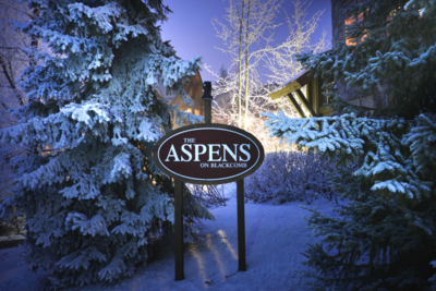 Aspens lodge: ski in / ski out path