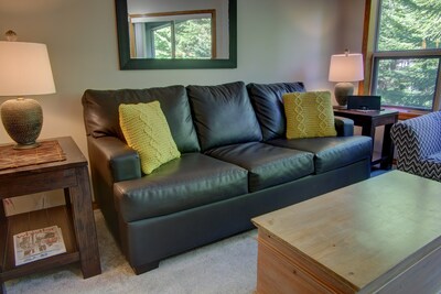 Living Room with Sofabed and Gas Fireplace