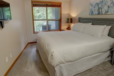 Bedroom with King Bed and TV