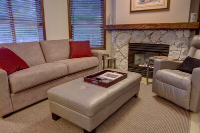 Living Room with gas fireplace