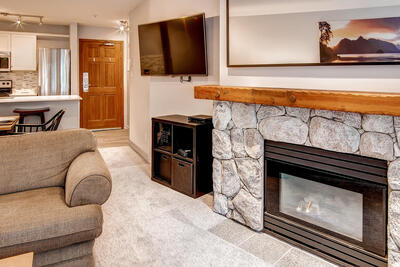 Living Room with Gas Fireplace