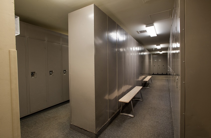 Ski locker storage on 1st floor.