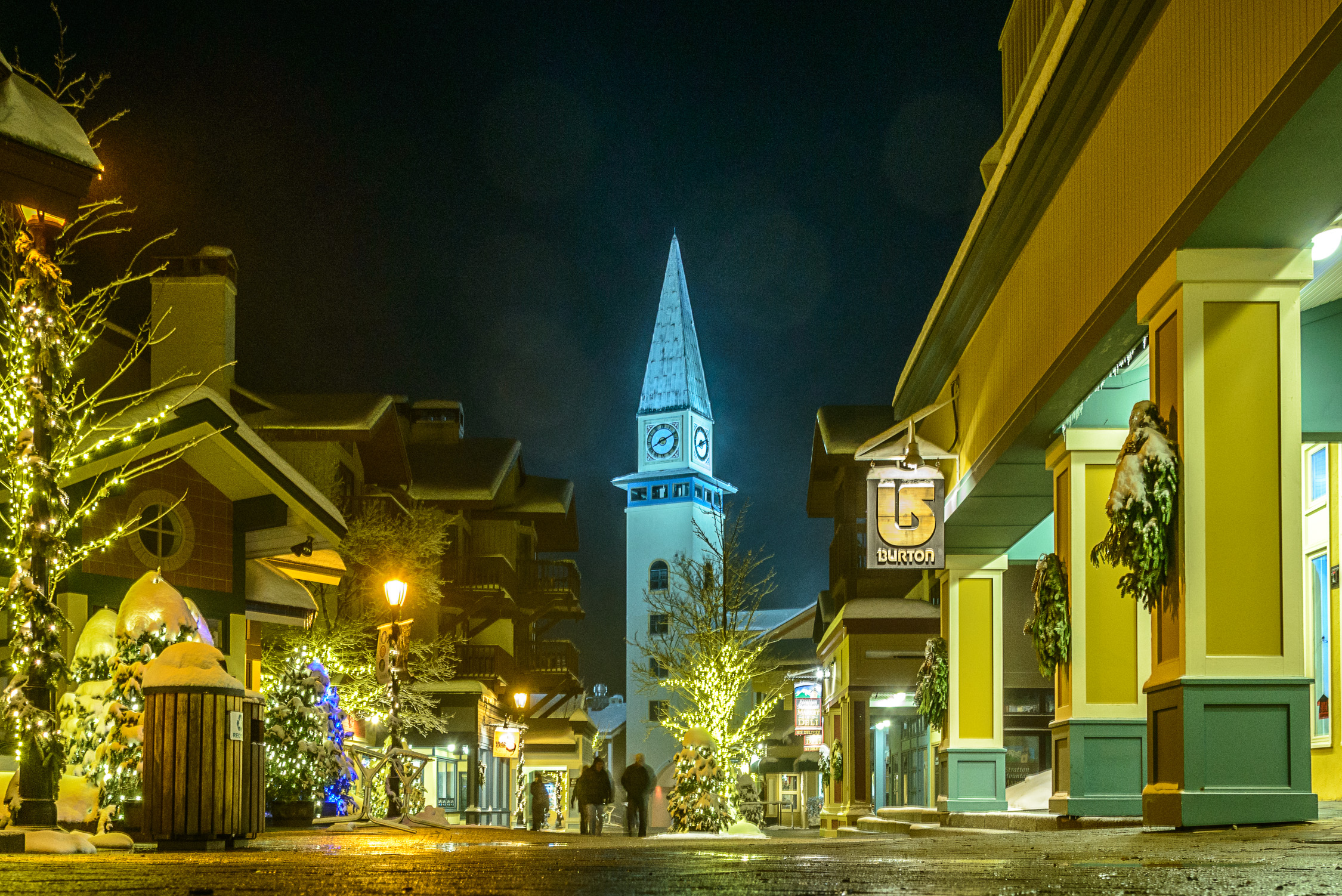 The village in the winter