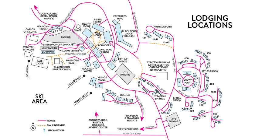 Village in the fall facing East.