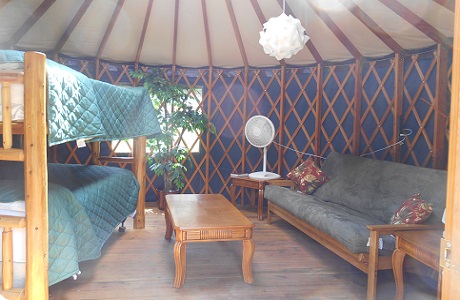 Glamper Yurt Inside