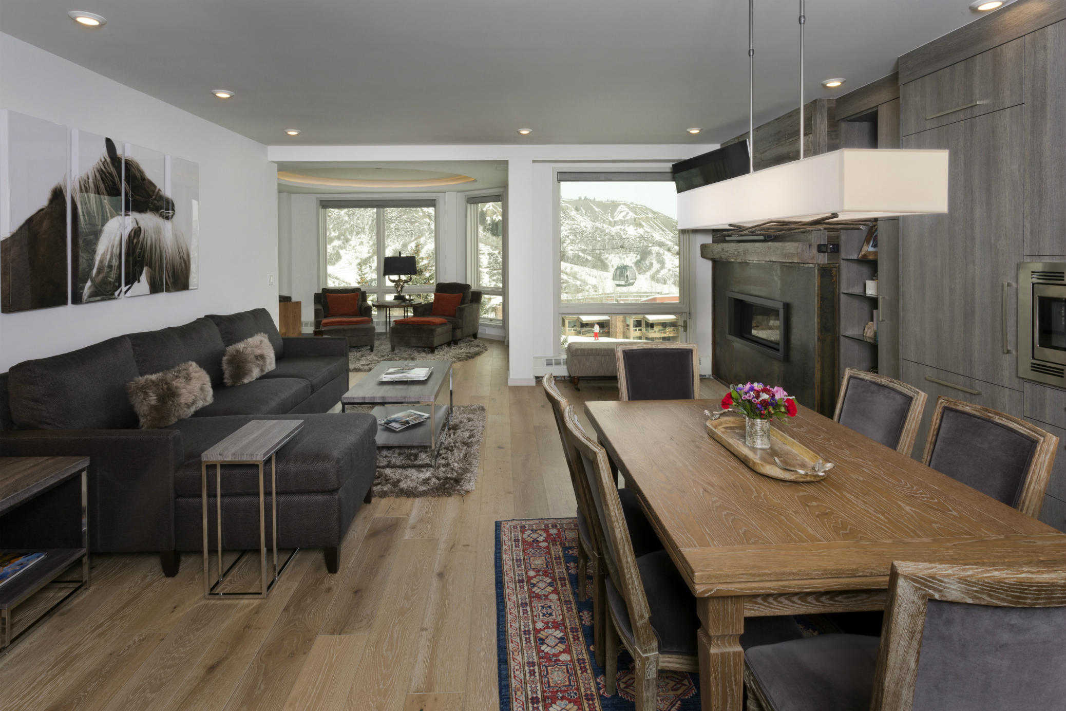 Chamonix Dining and Living Room