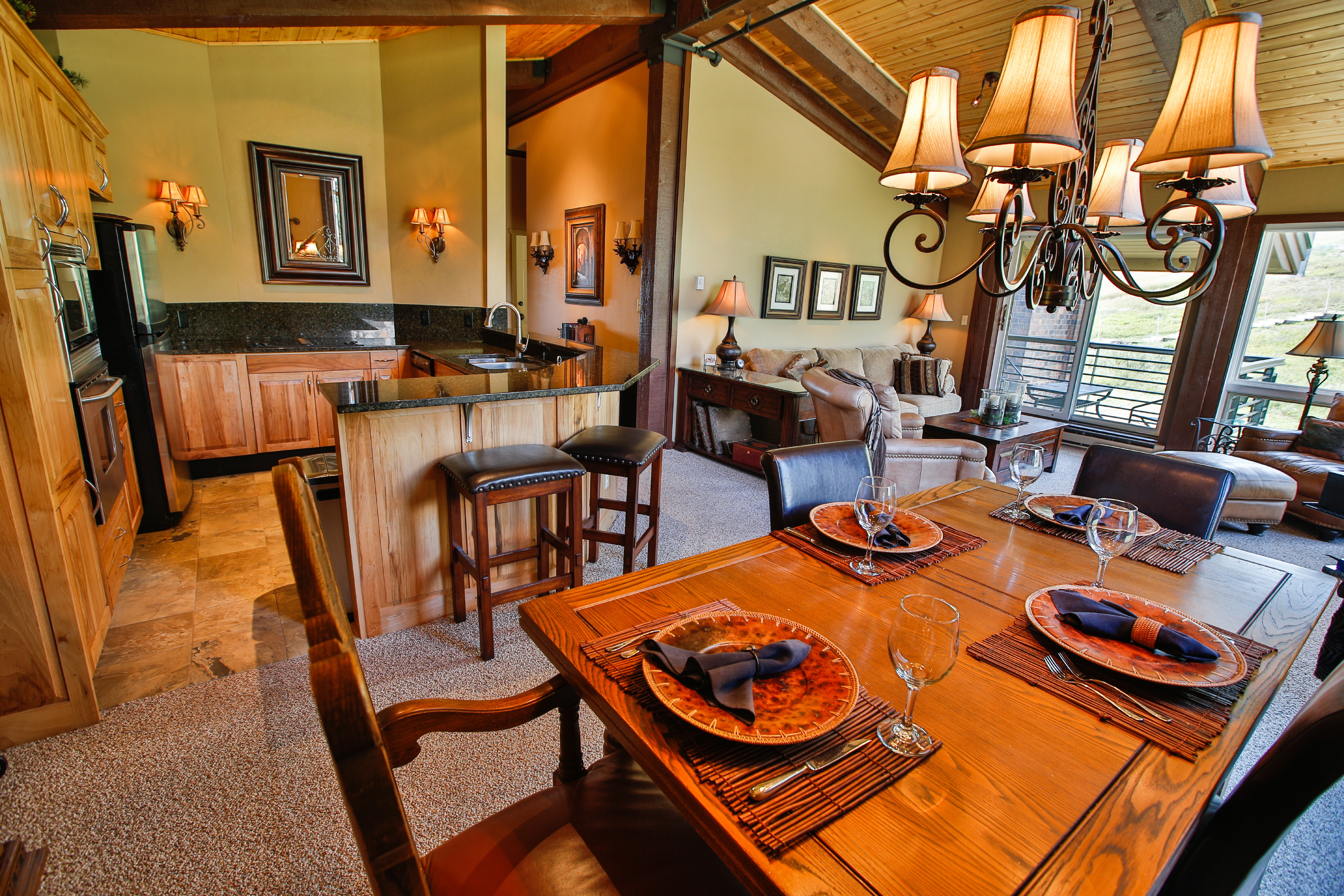 The Enclave Dining and Living Room