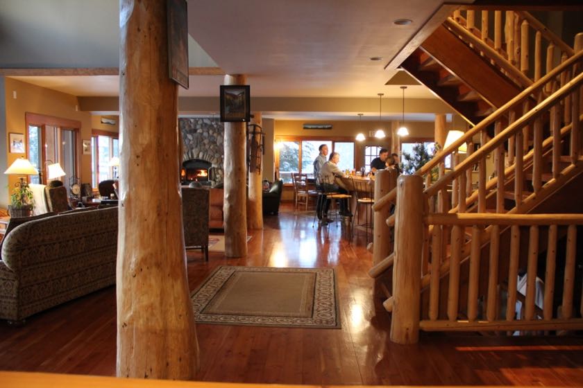 Main floor of Vagabond Lodge with a large guest area