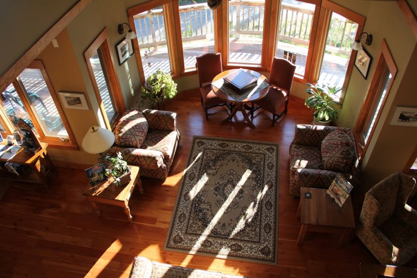 There are a lot of great spaces for hanging out and relaxing at Vagabond Lodge