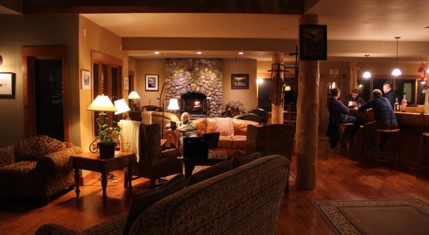 Guest Area.  Wood burning fireplace to hang out around