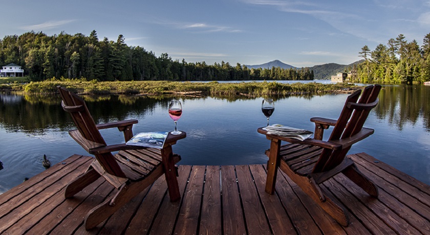 Relaxing on Lake Placid
