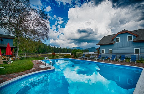 Our pool & Lakefront cottages