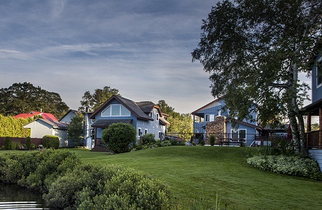View of backyard from Lake