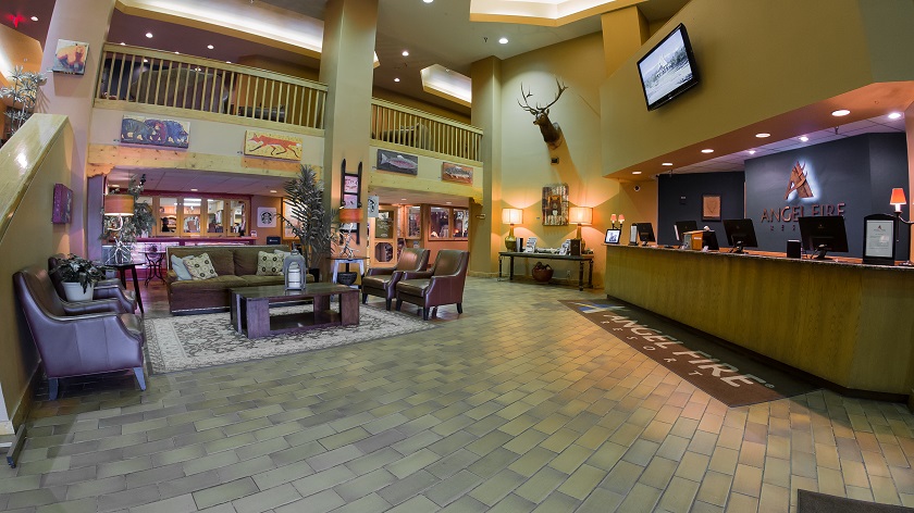 Lobby at The Lodge of Angel Fire