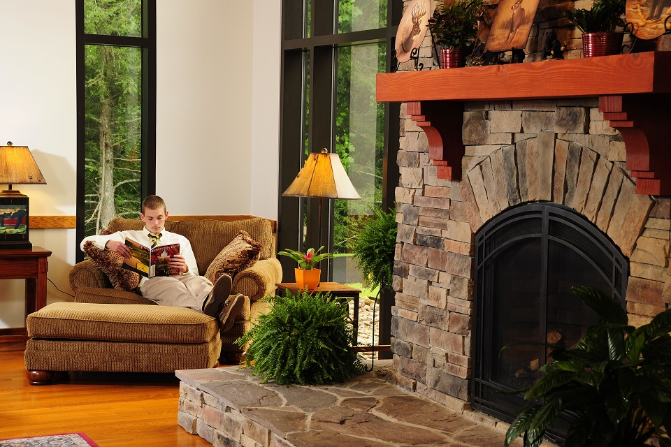 Sitting area in the lodge