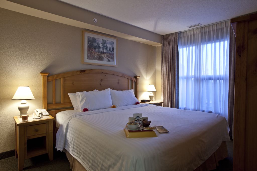 Bedroom with a king bed