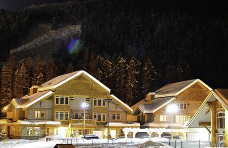 Northstar Mountain Village in the winter