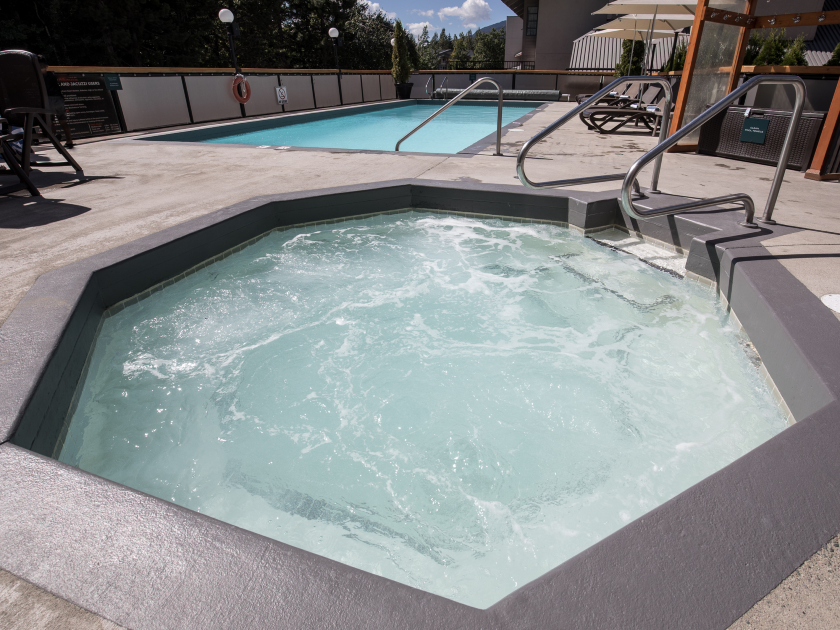 Outdoor Pool and Hot Tub